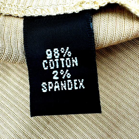 LINDA ALLARD ELLEN TRACY NWT Women's 14 Tan Gold Stripe Straight Trouser‎ Pants - Picture 6 of 10